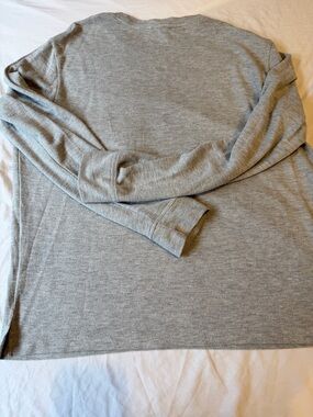 Express Light Gray Ribbed Sleepwear Top